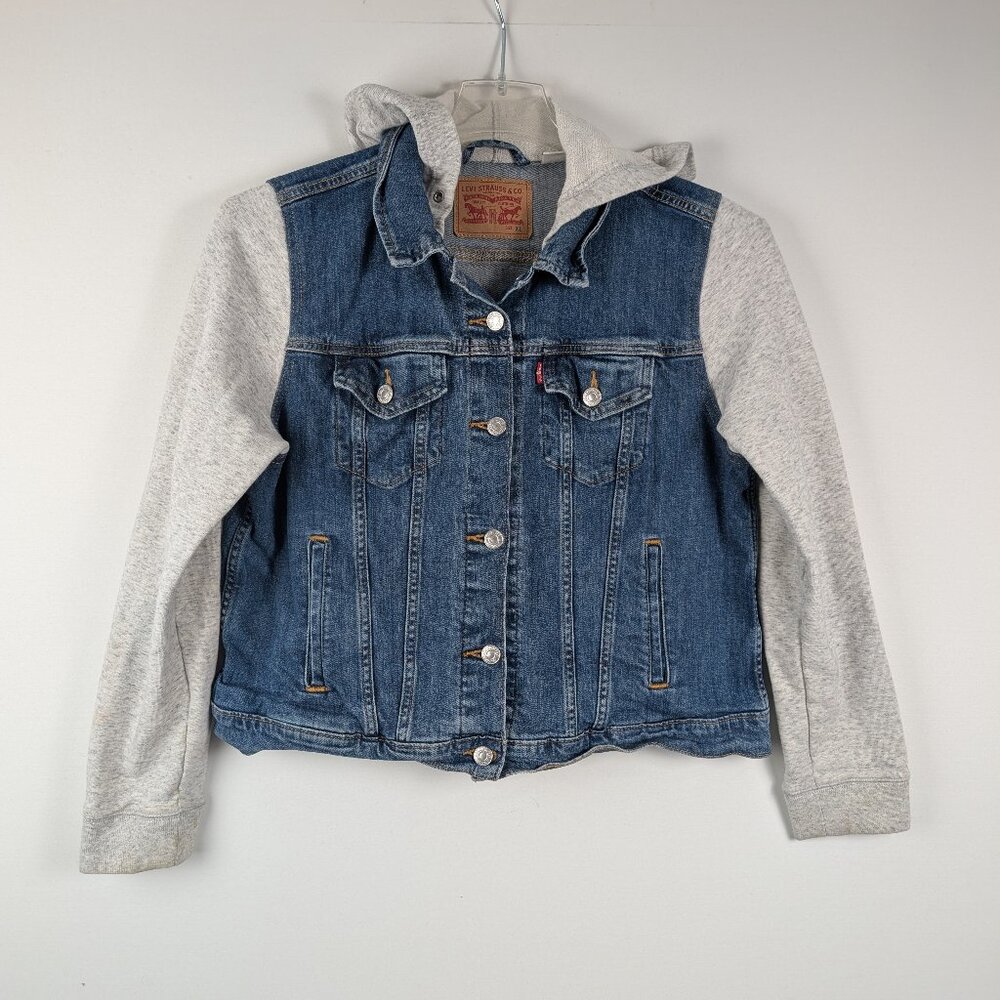 Levi’s  Boys Hybrid Hooded Trucker Jacket Size XL